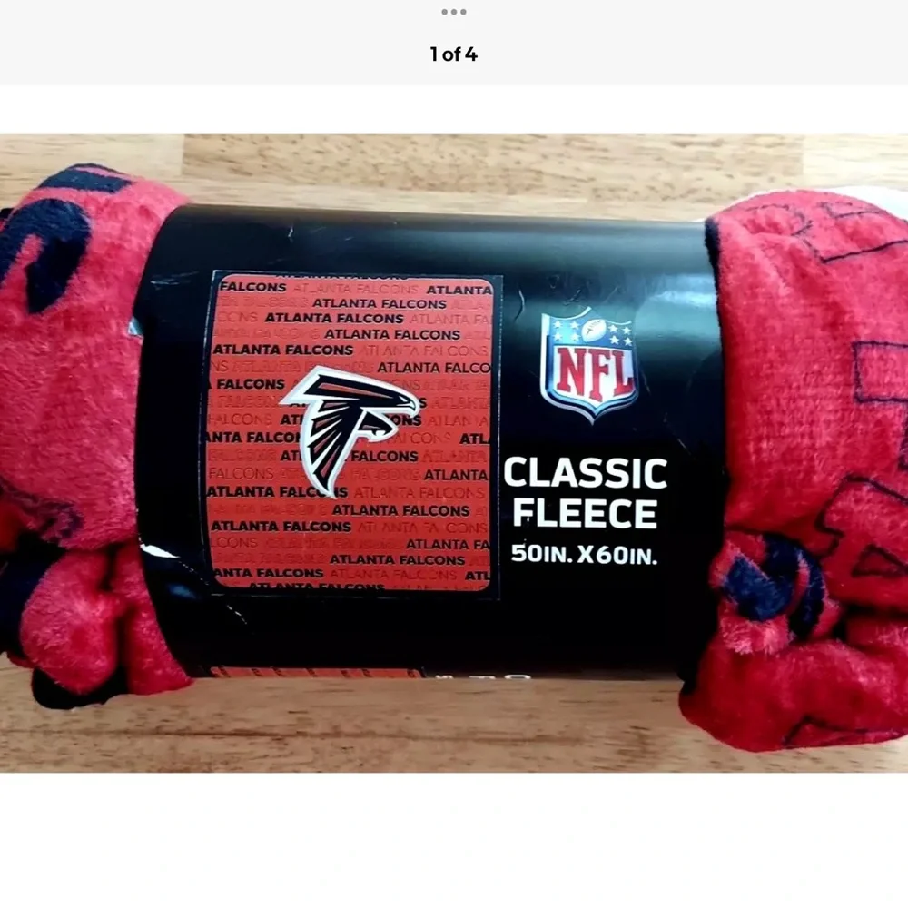 Atlanta Falcons Blanket Classic Fleece Throw 60 x 50 NFL Logo Brands New